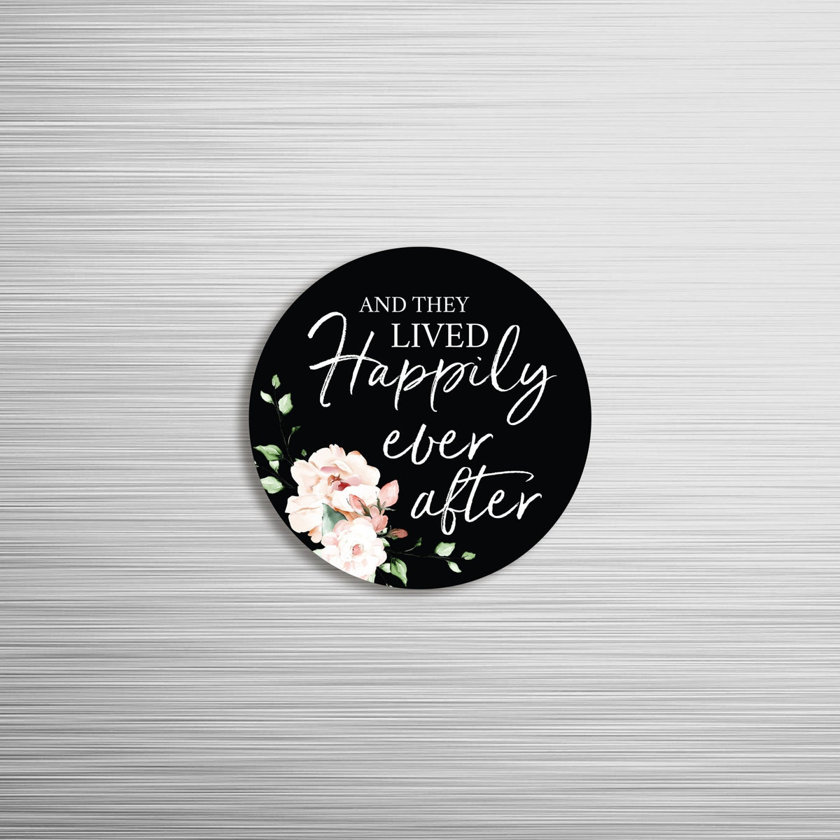 Family & Home Round Refrigerator Magnet Perfect Gift Idea For Home Décor - Happily Ever After - LifeSong Milestones