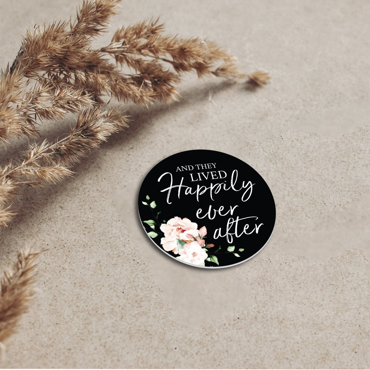 Family & Home Round Refrigerator Magnet Perfect Gift Idea For Home Décor - Happily Ever After - LifeSong Milestones