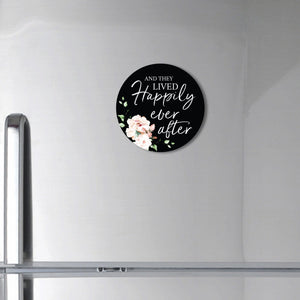 Family & Home Round Refrigerator Magnet Perfect Gift Idea For Home Décor - Happily Ever After - LifeSong Milestones