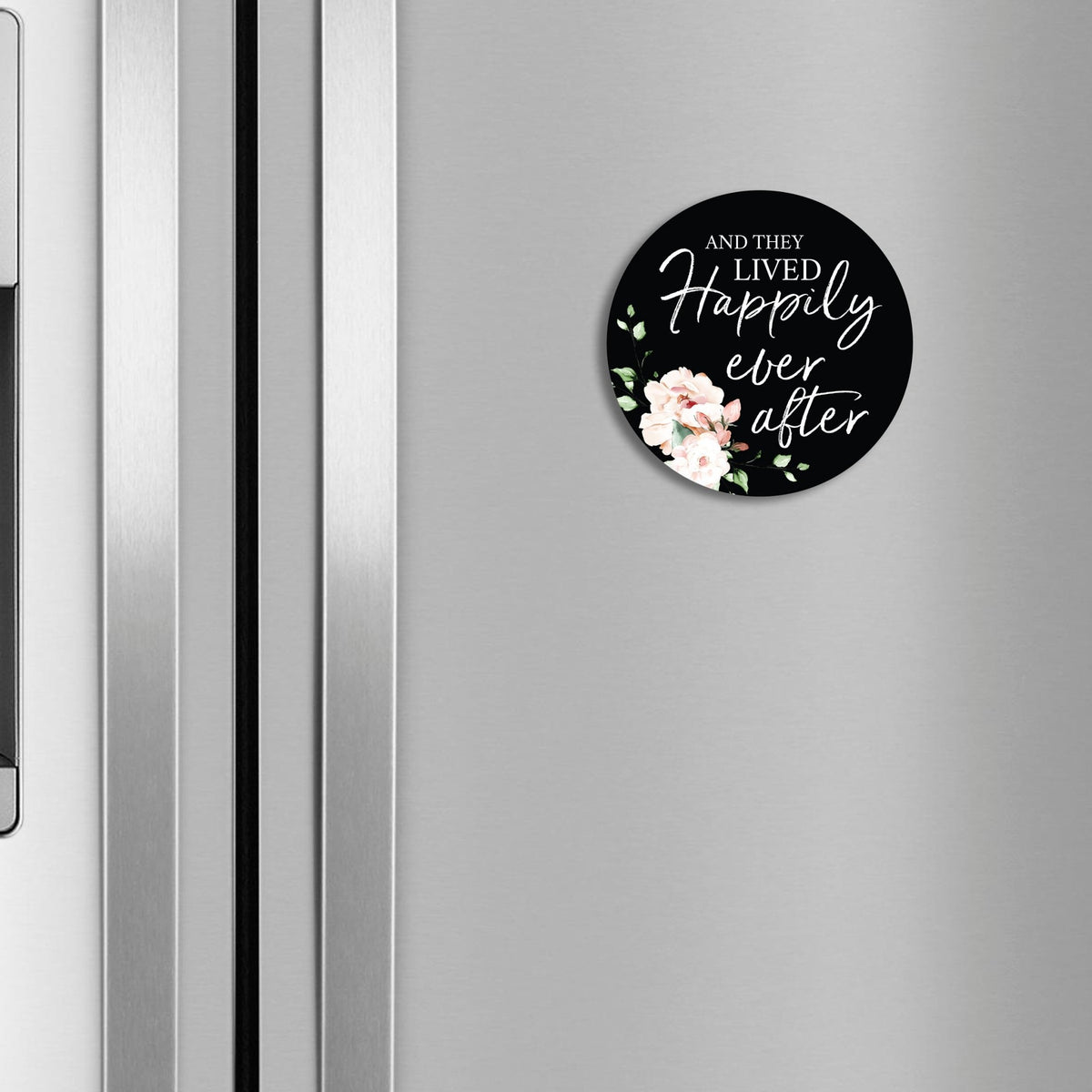 Family & Home Round Refrigerator Magnet Perfect Gift Idea For Home Décor - Happily Ever After - LifeSong Milestones