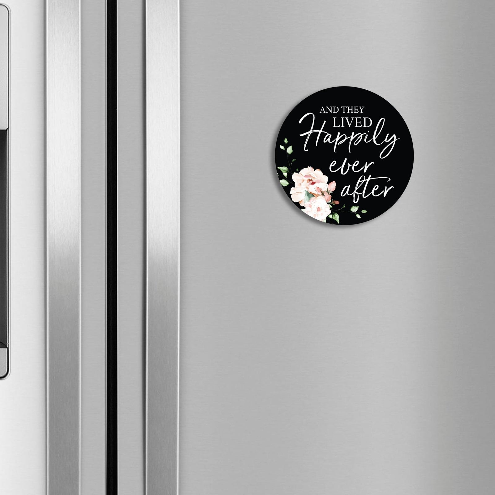 Family & Home Round Refrigerator Magnet Perfect Gift Idea For Home Décor - Happily Ever After - LifeSong Milestones