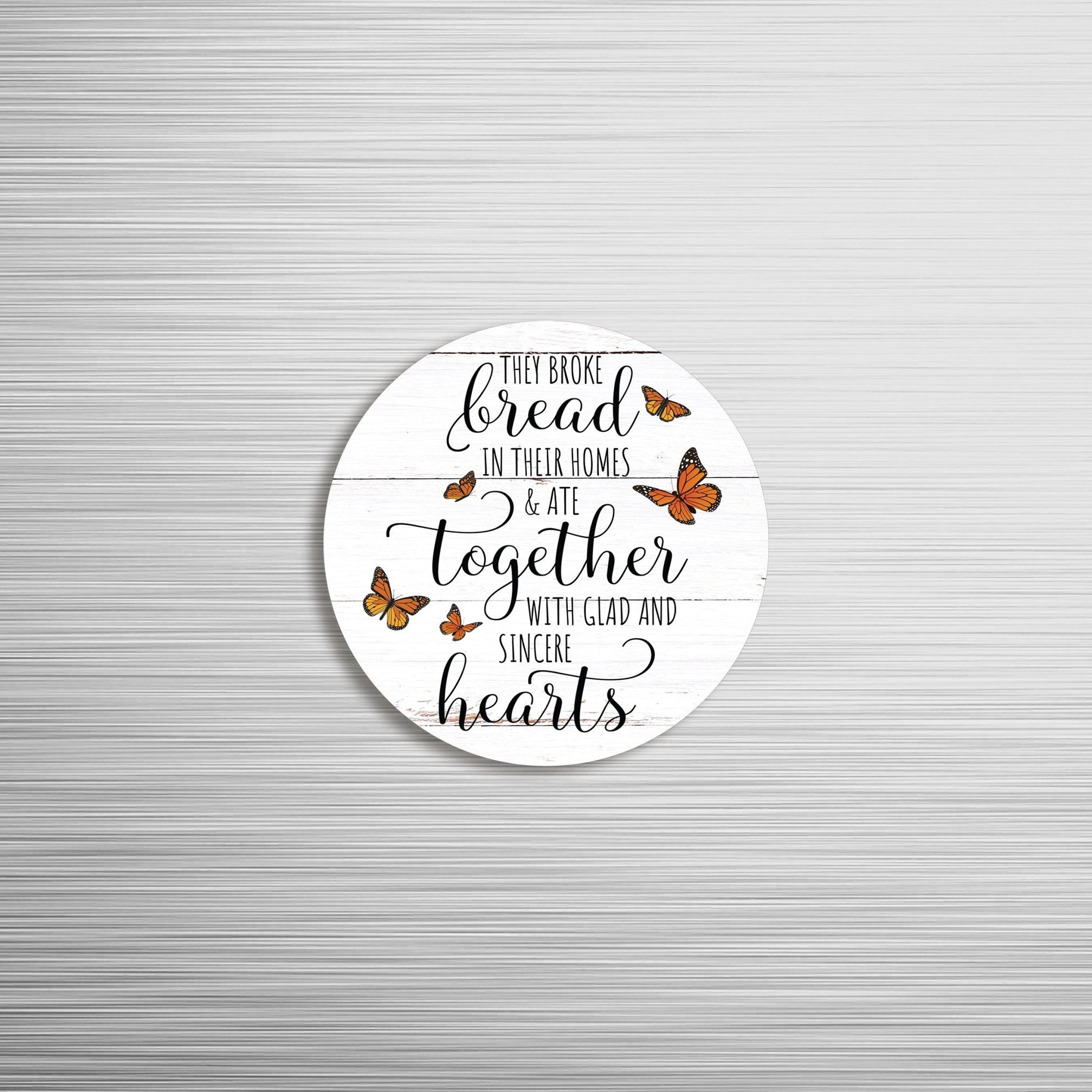 Family & Home Round Refrigerator Magnet Perfect Gift Idea For Home Décor - They Broke Bread - LifeSong Milestones