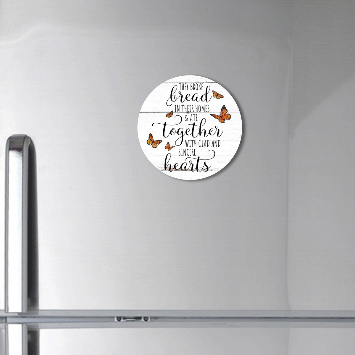 Family & Home Round Refrigerator Magnet Perfect Gift Idea For Home Décor - They Broke Bread - LifeSong Milestones