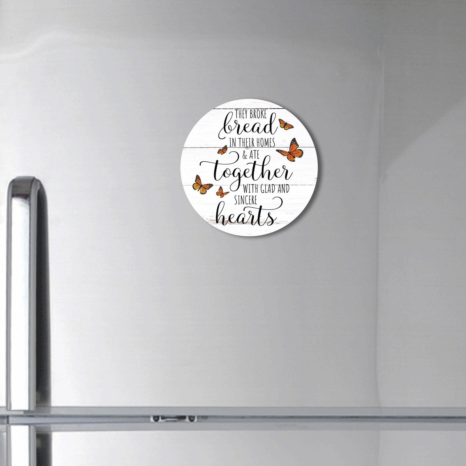 Family & Home Round Refrigerator Magnet Perfect Gift Idea For Home Décor - They Broke Bread - LifeSong Milestones