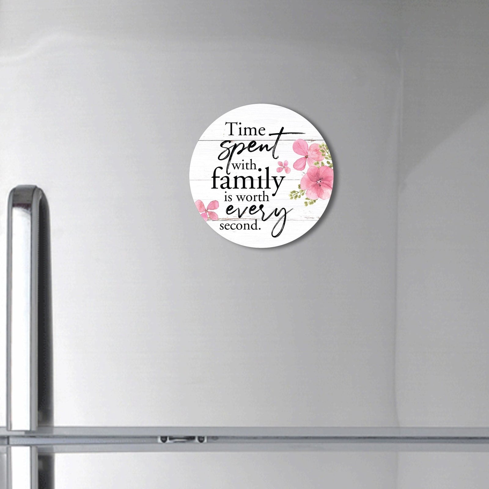 Family & Home Round Refrigerator Magnet Perfect Gift Idea For Home Décor - Time Spent - LifeSong Milestones