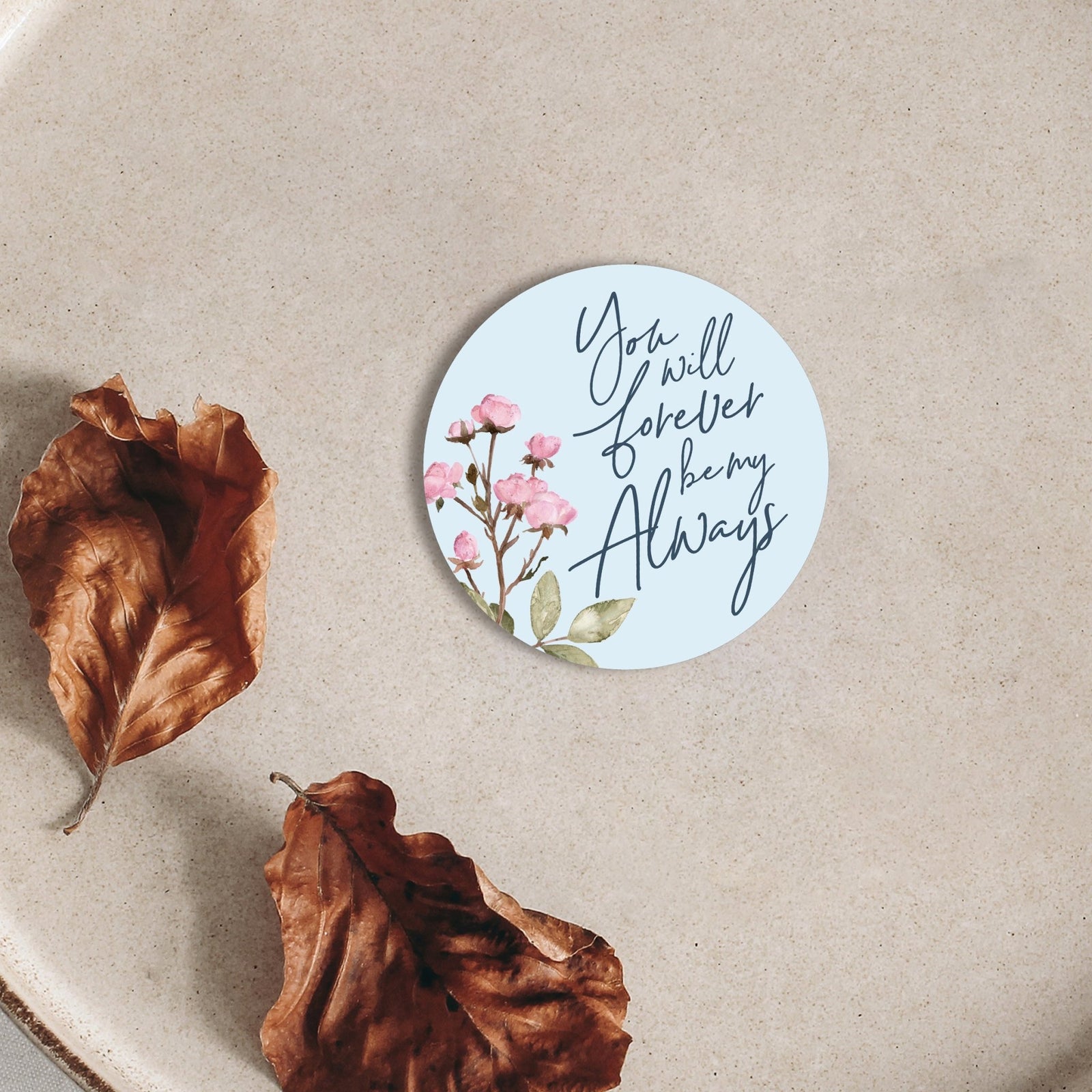 Family & Home Round Refrigerator Magnet Perfect Gift Idea For Home Décor - You Will Forever - LifeSong Milestones