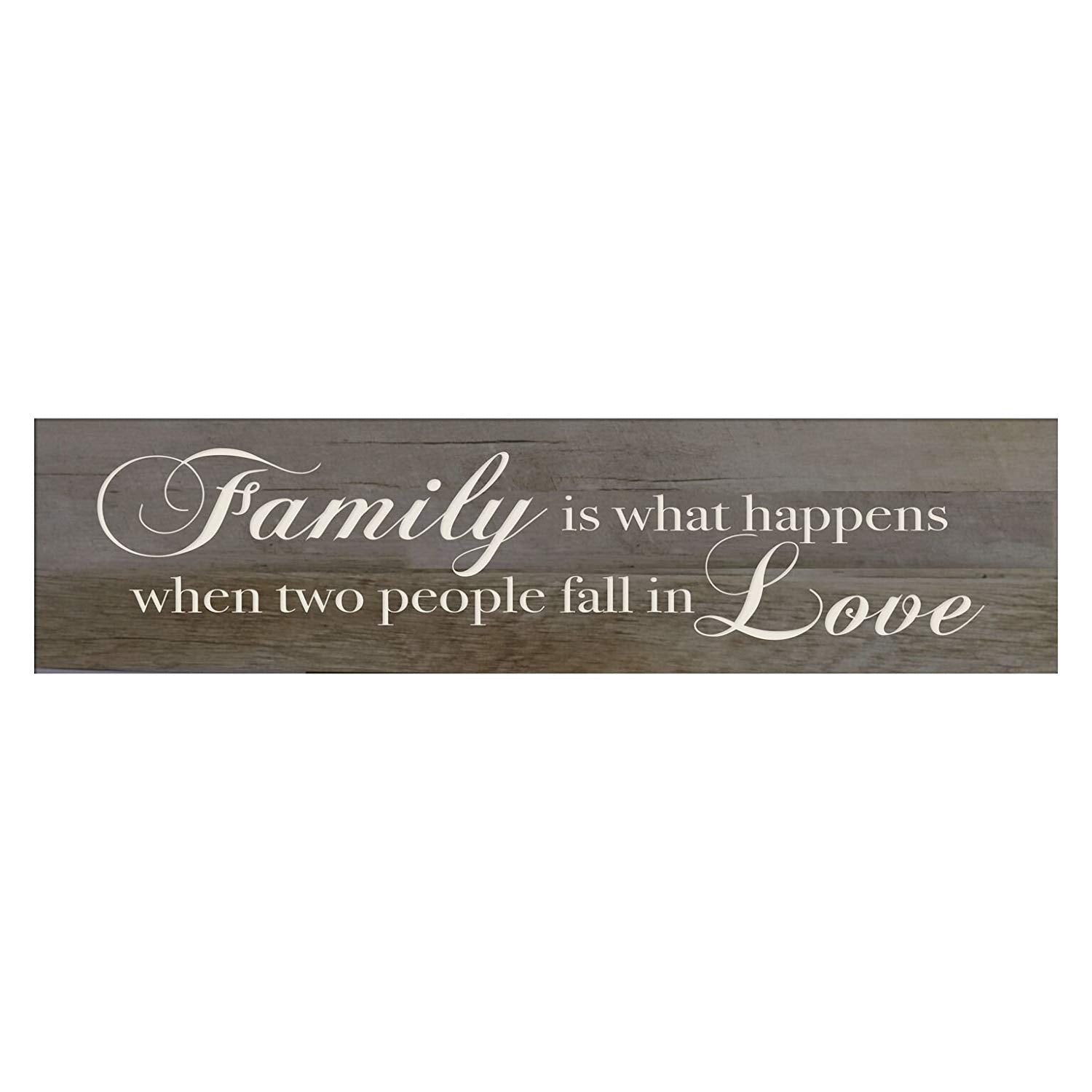 Family Is What Happens When Two People Fall In Love Wall Sign - LifeSong Milestones