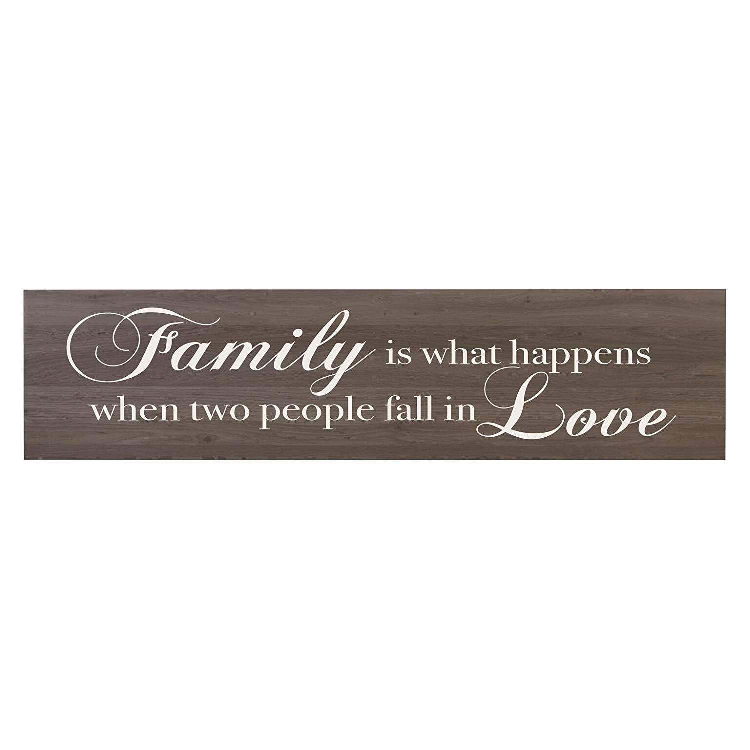 Family Is What Happens When Two People Fall In Love Wall Sign - LifeSong Milestones
