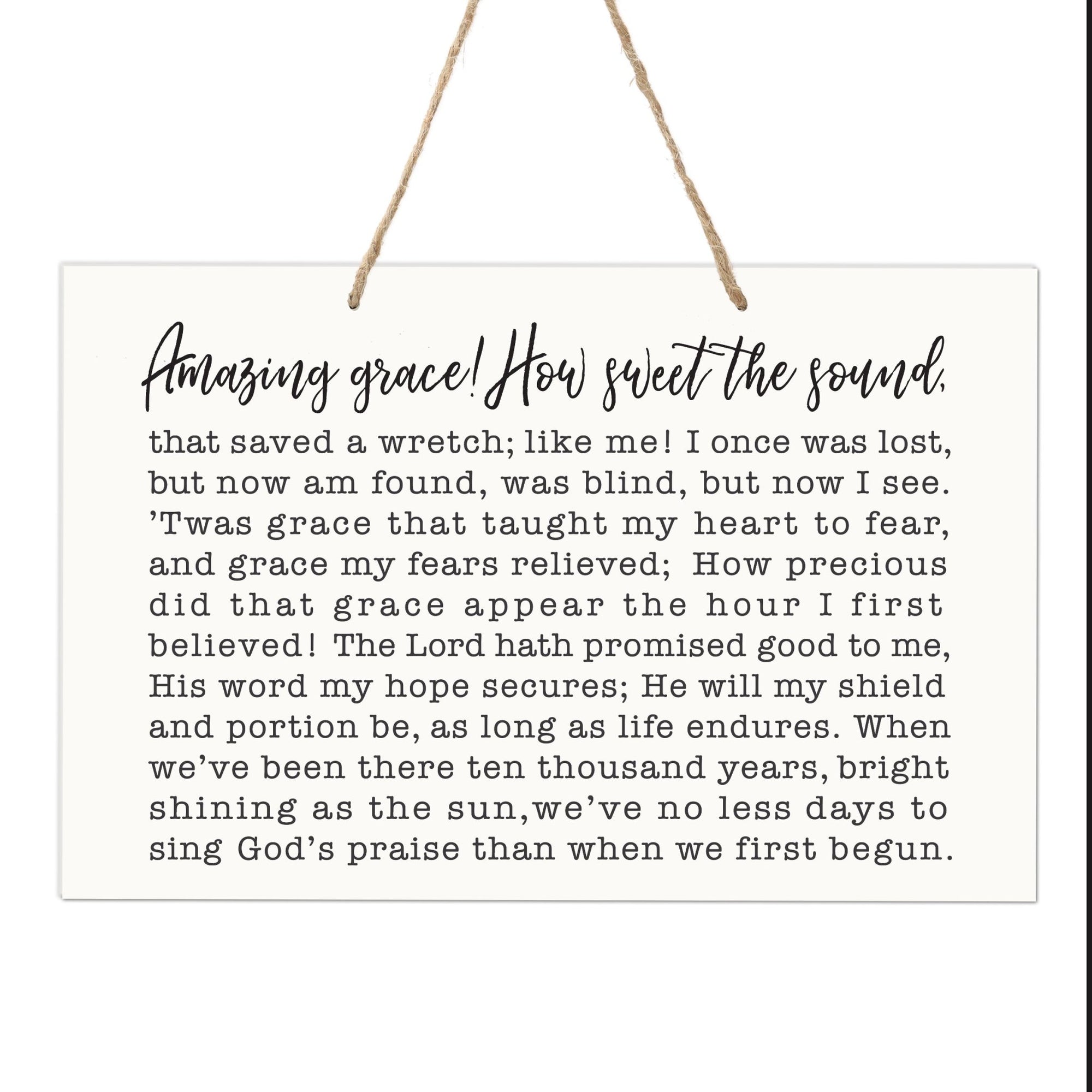 Family Sign Gift For New Home Decoration - Amazing Grace - LifeSong Milestones