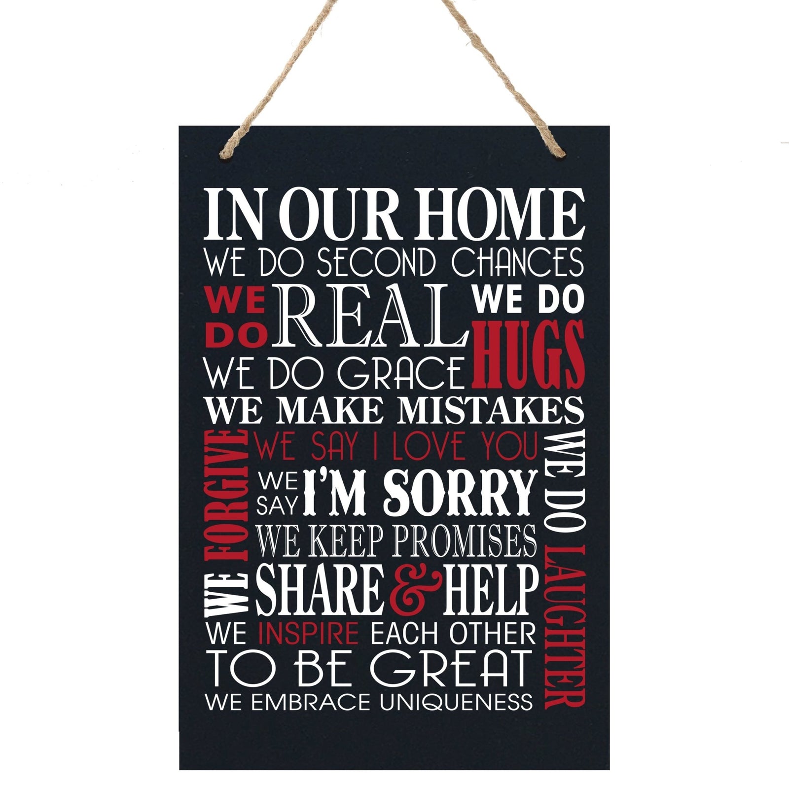 Family Sign Gift For New Home Decoration - In Our Home - LifeSong Milestones