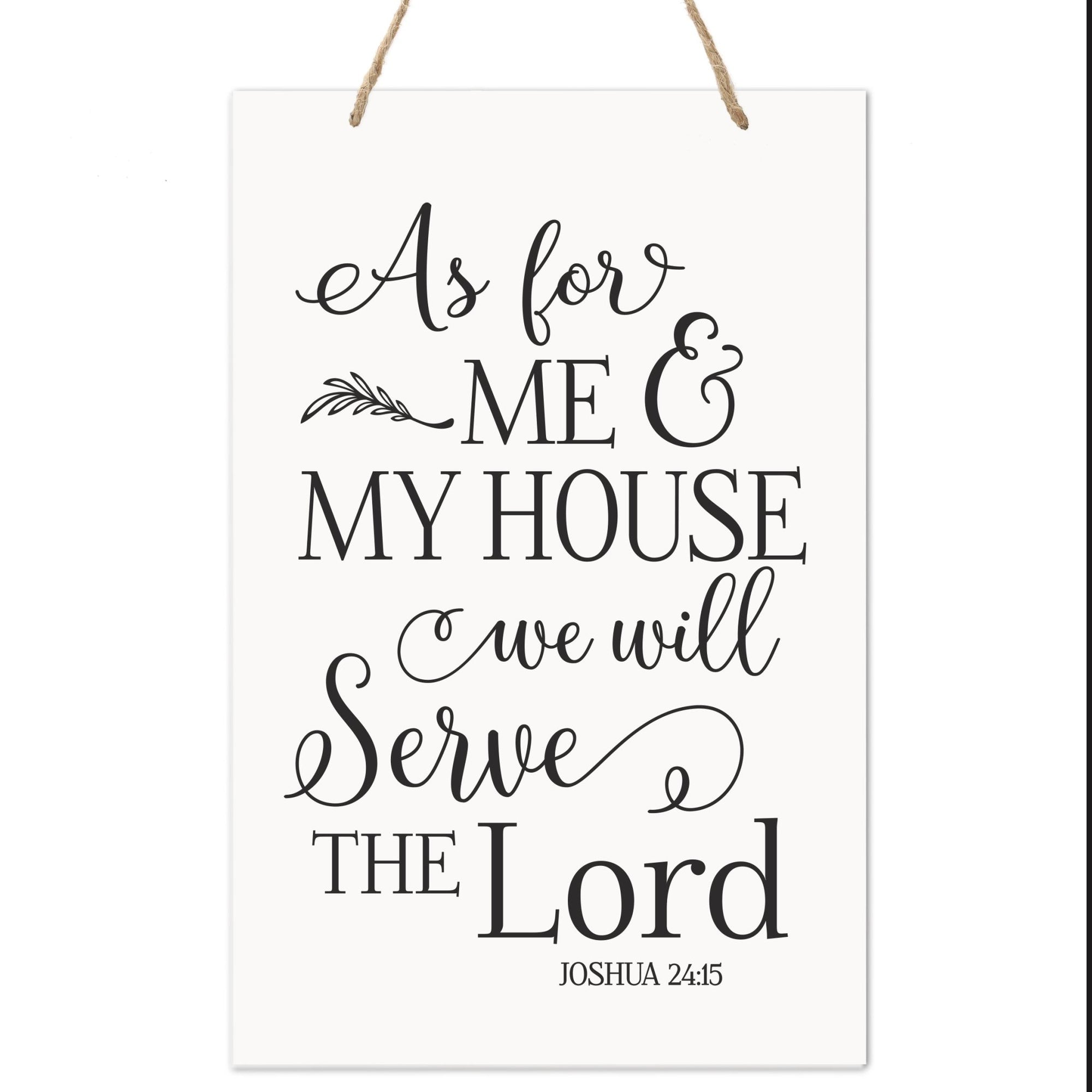 Family Sign Gift For New Home Decoration - Serve The Lord - LifeSong Milestones