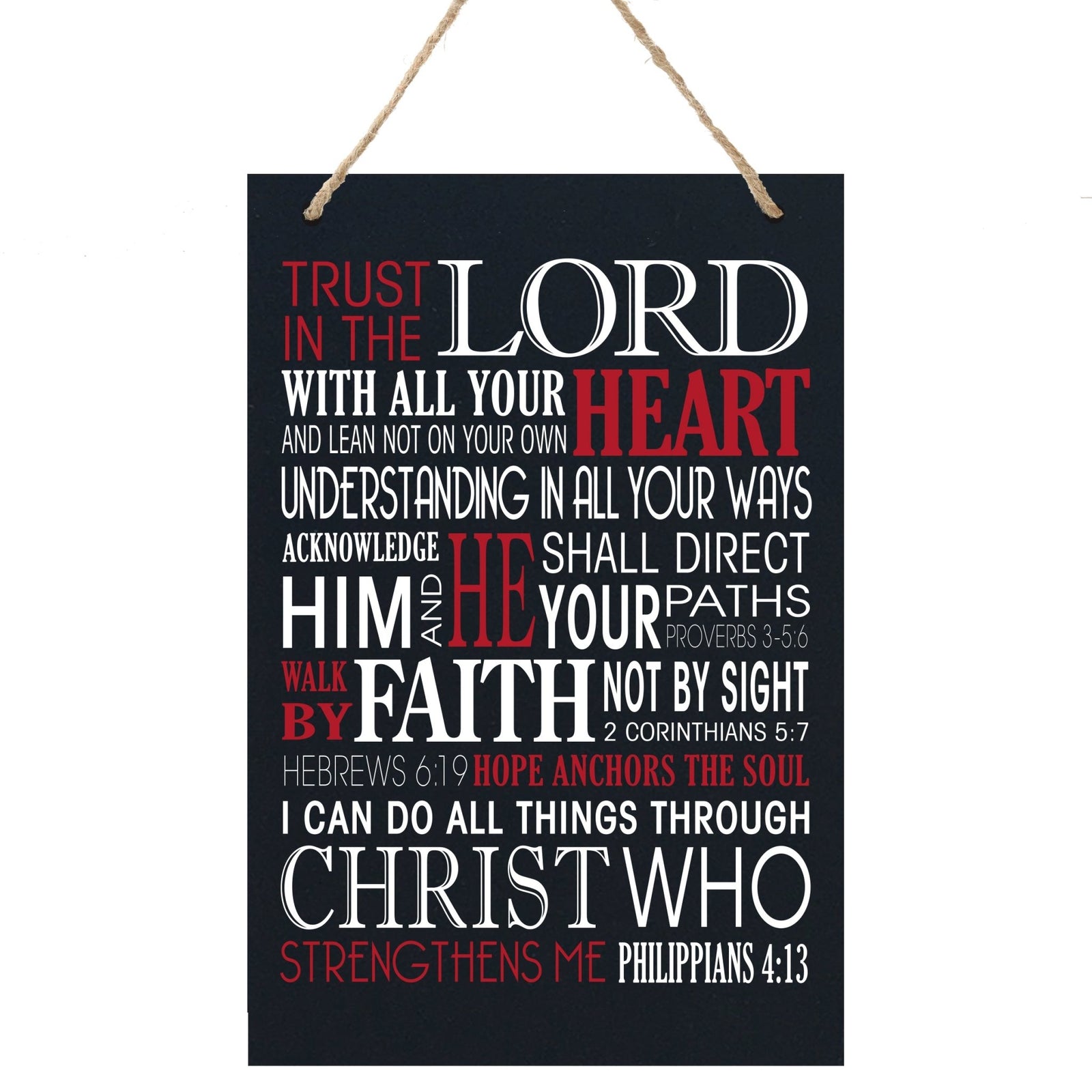 Family Sign Gift For New Home Decoration - Trust In The Lord - LifeSong Milestones