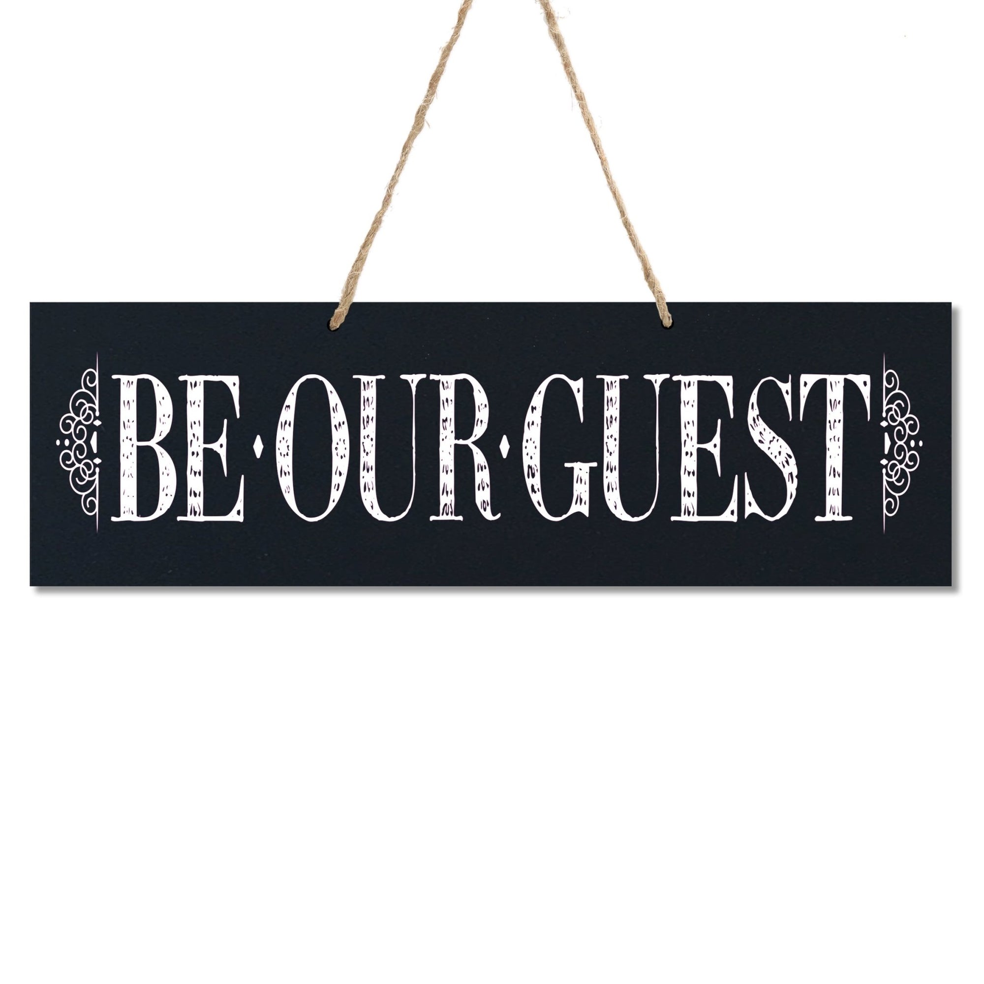 Family Wall Decor Sign For New Home - Be Our Guest Caps - LifeSong Milestones