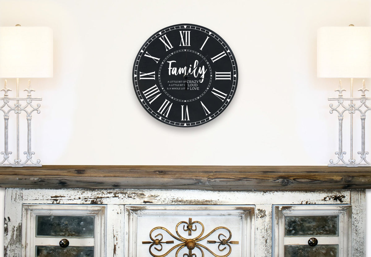Family Wall or Desktop Clock 12” - Family - LifeSong Milestones