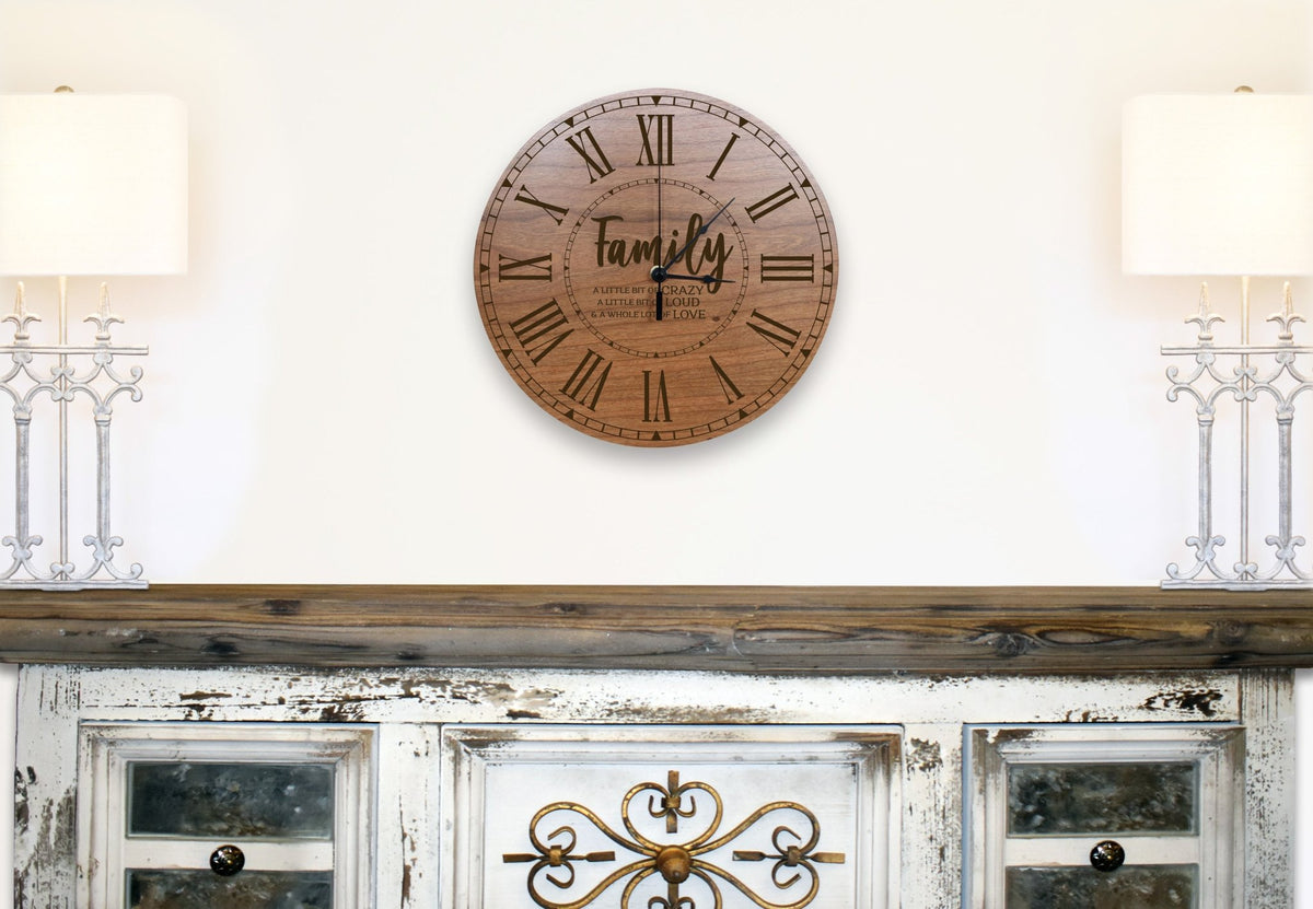 Family Wall or Desktop Clock 12” - Family - LifeSong Milestones