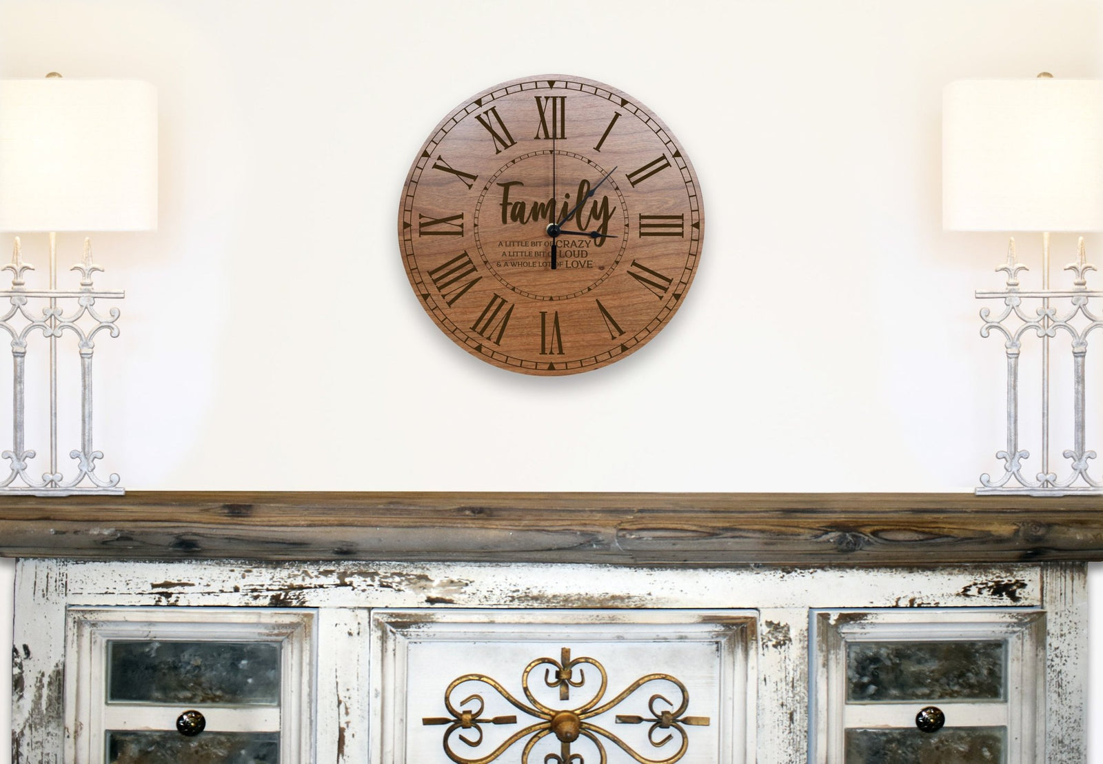 Family Wall or Desktop Clock 12” - Family - LifeSong Milestones