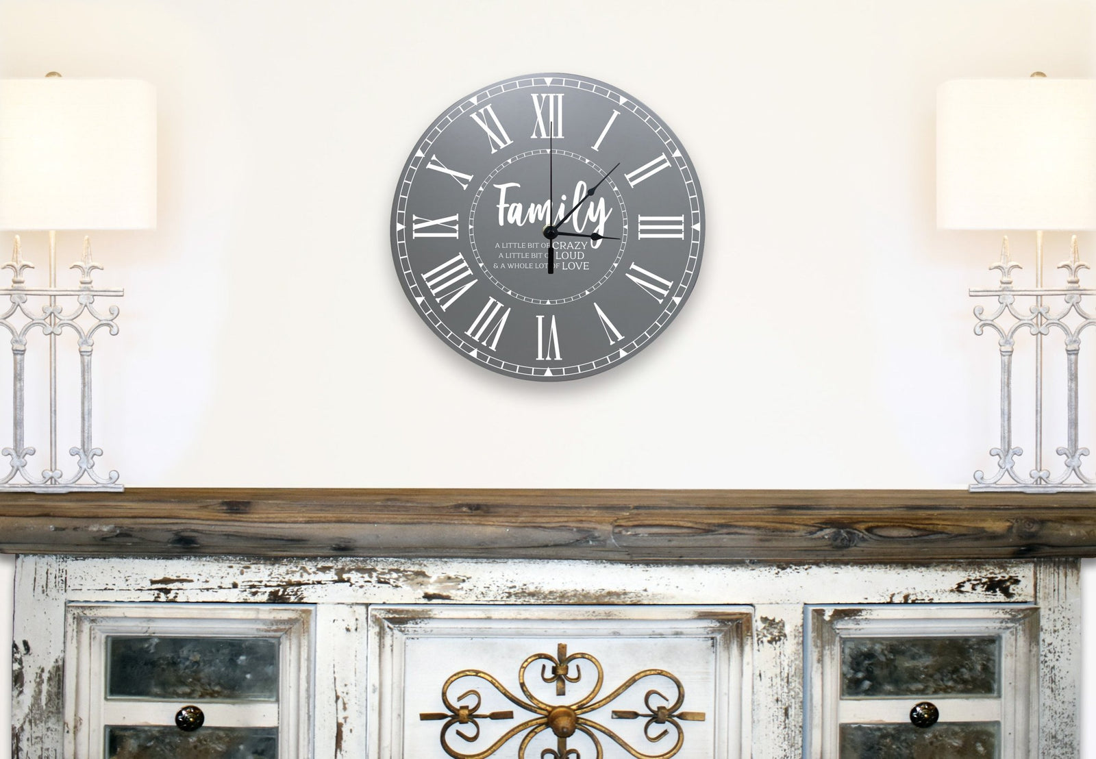 Family Wall or Desktop Clock 12” - Family - LifeSong Milestones