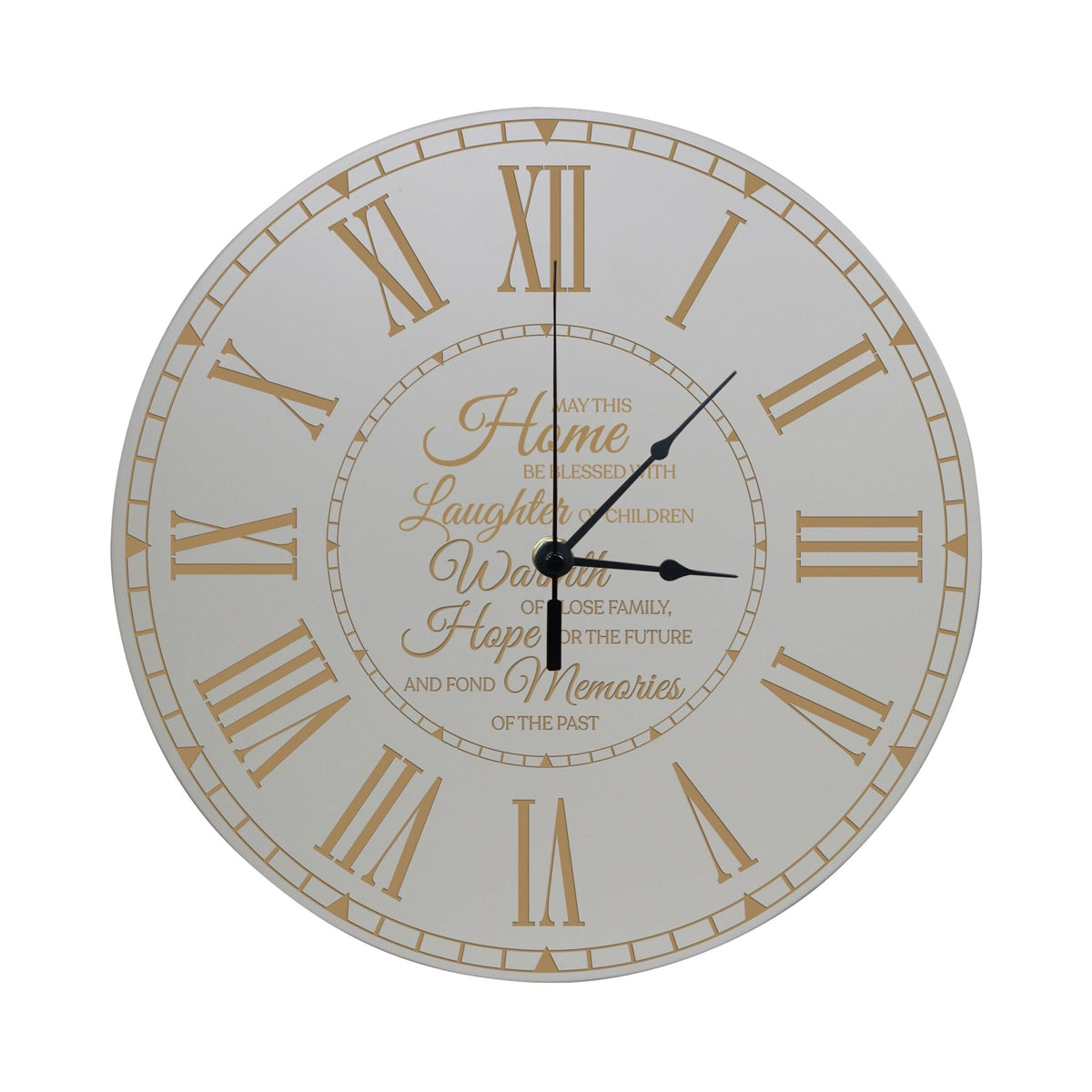 Family Wall or Desktop Clock 12” - May This Home - LifeSong Milestones