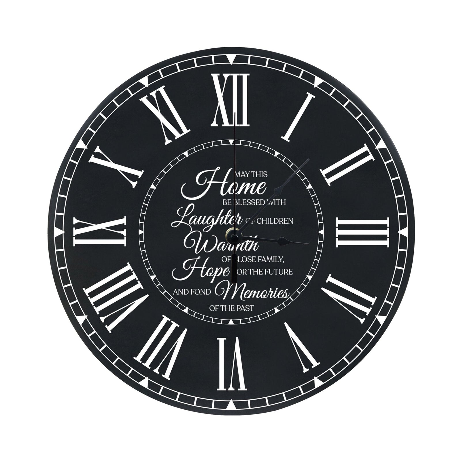Family Wall or Desktop Clock 12” - May This Home - LifeSong Milestones
