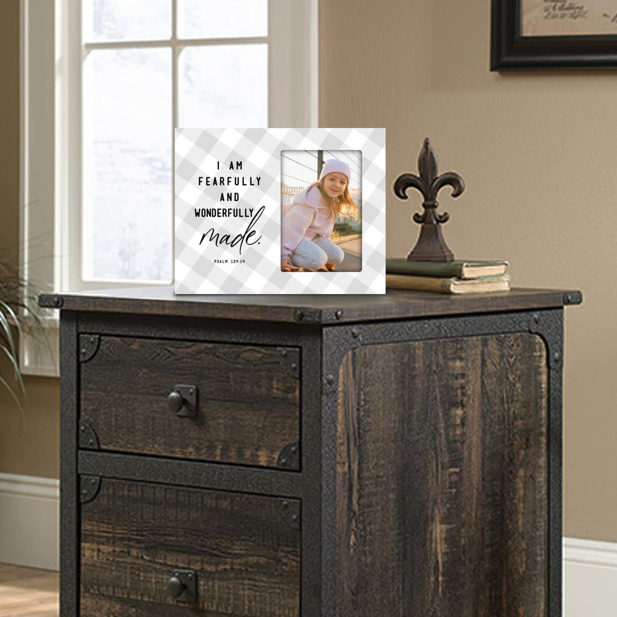 Fearfully & Wonderfully Made Wooden Picture Frame - LifeSong Milestones