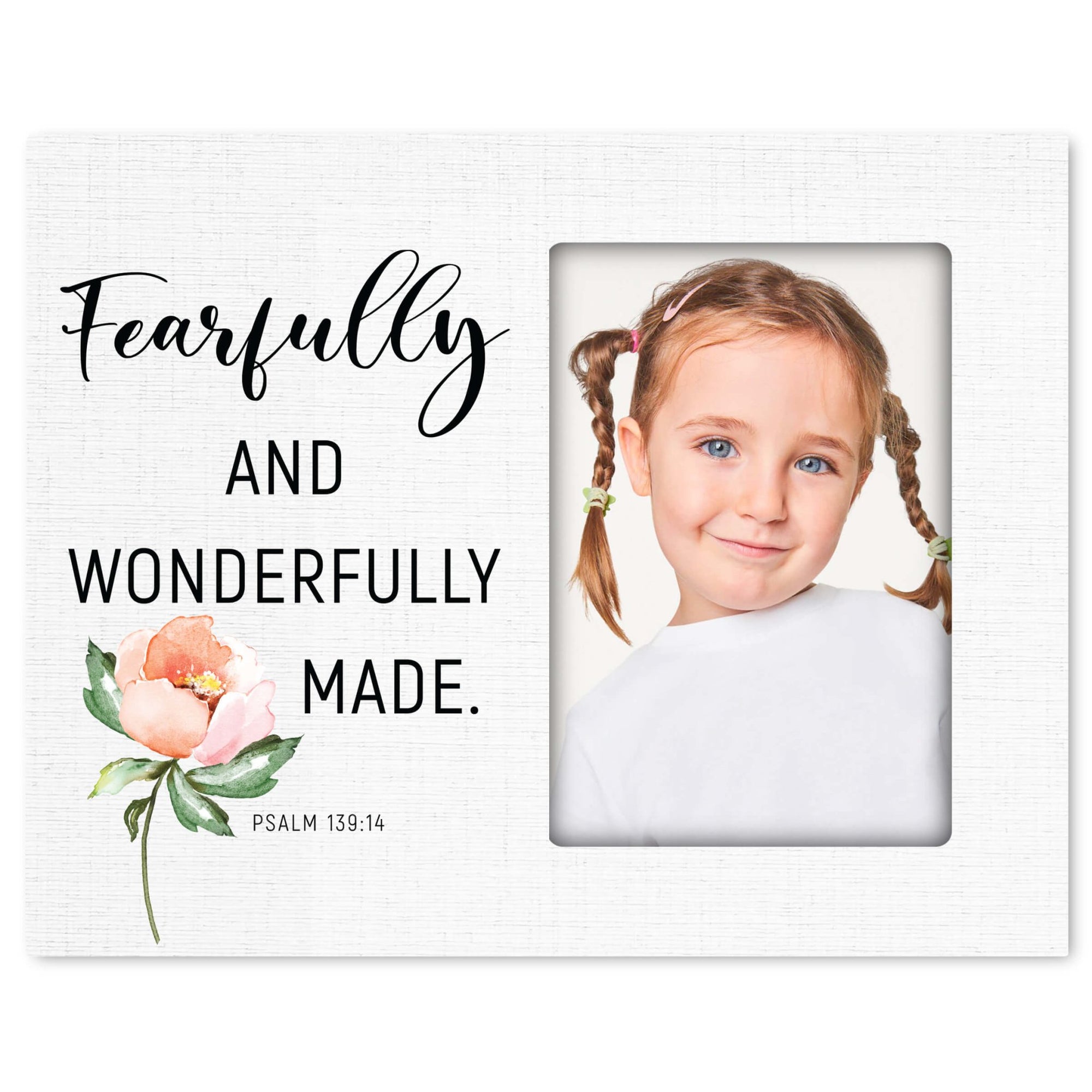 Fearfully & Wonderfully Made Wooden Picture Frame - LifeSong Milestones