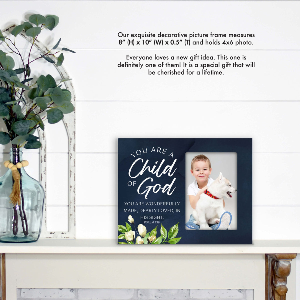 Fearfully & Wonderfully Made Wooden Picture Frame - LifeSong Milestones