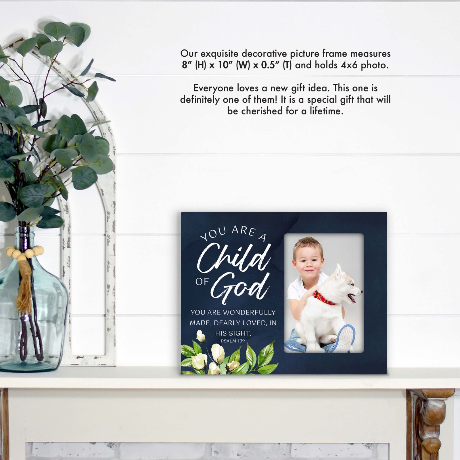 Fearfully & Wonderfully Made Wooden Picture Frame - LifeSong Milestones