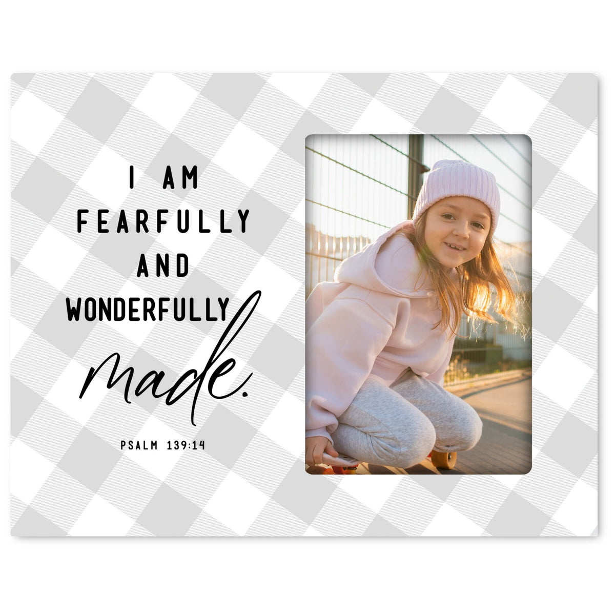 Fearfully & Wonderfully Made Wooden Picture Frame - LifeSong Milestones