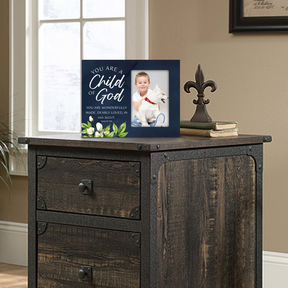 Fearfully & Wonderfully Made Wooden Picture Frame - LifeSong Milestones