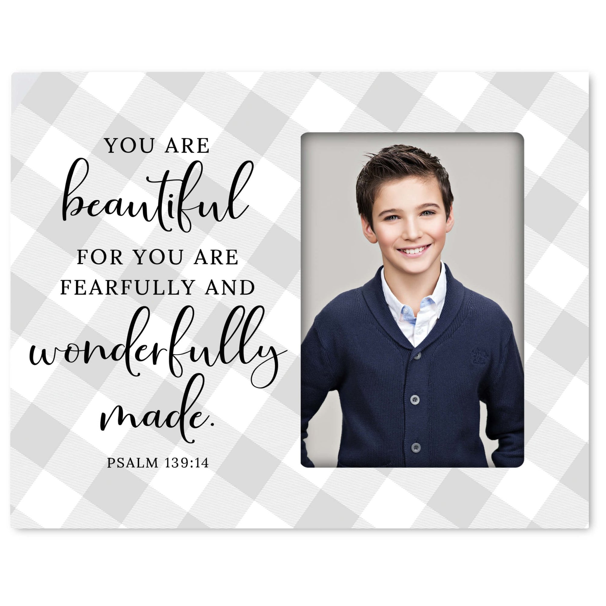 Fearfully & Wonderfully Made Wooden Picture Frame - LifeSong Milestones