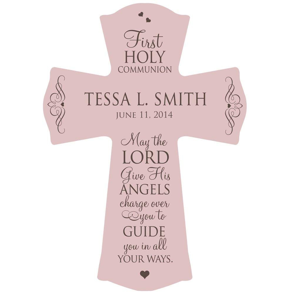 First Holy Communion Wall Cross May the Lord Give his angels - LifeSong Milestones