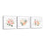 Floral 3pc Set Canvas Wall Art Framed Modern Wall Decor Decorative Accents For Wall Ready to Hang for Home Living Room Bedroom Entryway Kitchen Office Size 3pc Set - LifeSong Milestones