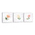 Floral 3pc Set Canvas Wall Art Framed Modern Wall Decor Decorative Accents For Wall Ready to Hang for Home Living Room Bedroom Entryway Kitchen Office Size 3pc Set - LifeSong Milestones
