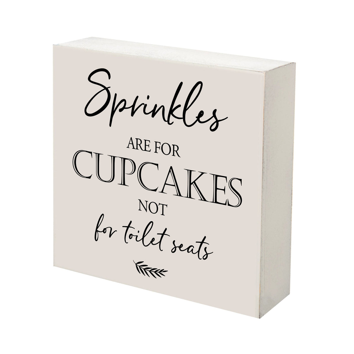 Funny Bathroom Decor 10x10 Shadow Box Sprinkles Are For Cupcakes - LifeSong Milestones