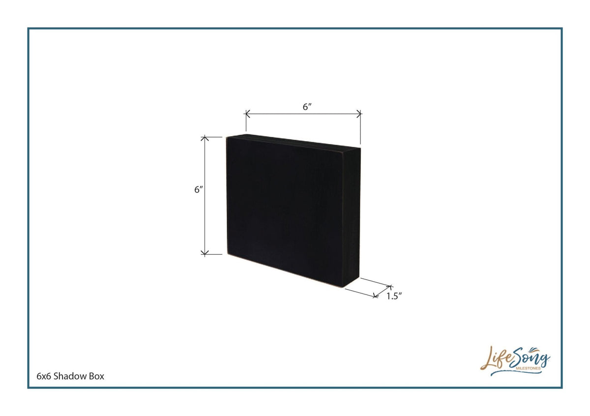 Funny Bathroom Decor 6x6 Shadow Box Caution Kids Bathroom - LifeSong Milestones