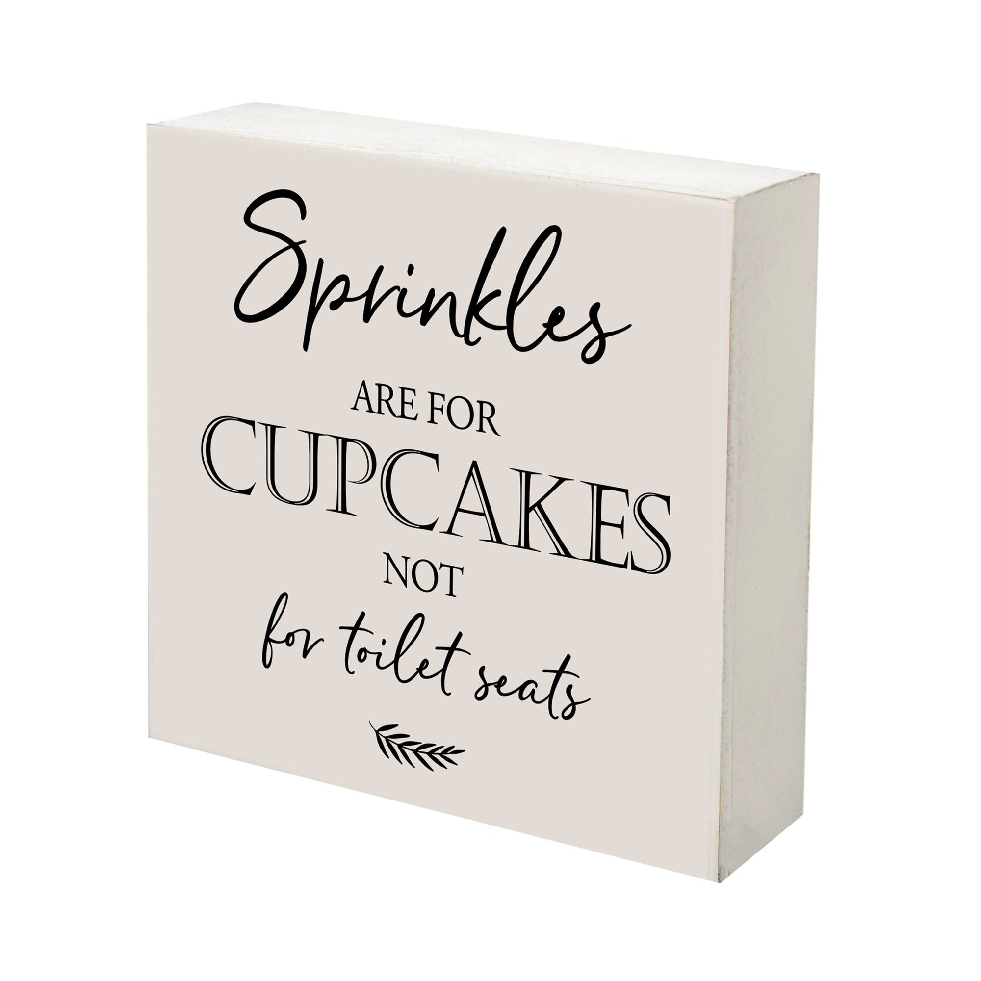Funny Bathroom Decor 6x6 Shadow Box Sprinkles Are For Cupcakes - LifeSong Milestones