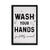 Funny Bathroom Decor Framed Shadow Box 7x10in (Wash Your Hands Filthy) - LifeSong Milestones