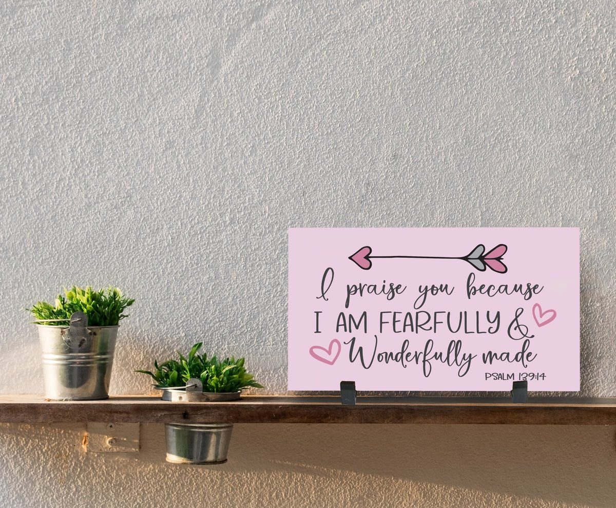 Baptismal Wooden Wall Plaque Gift for Girls