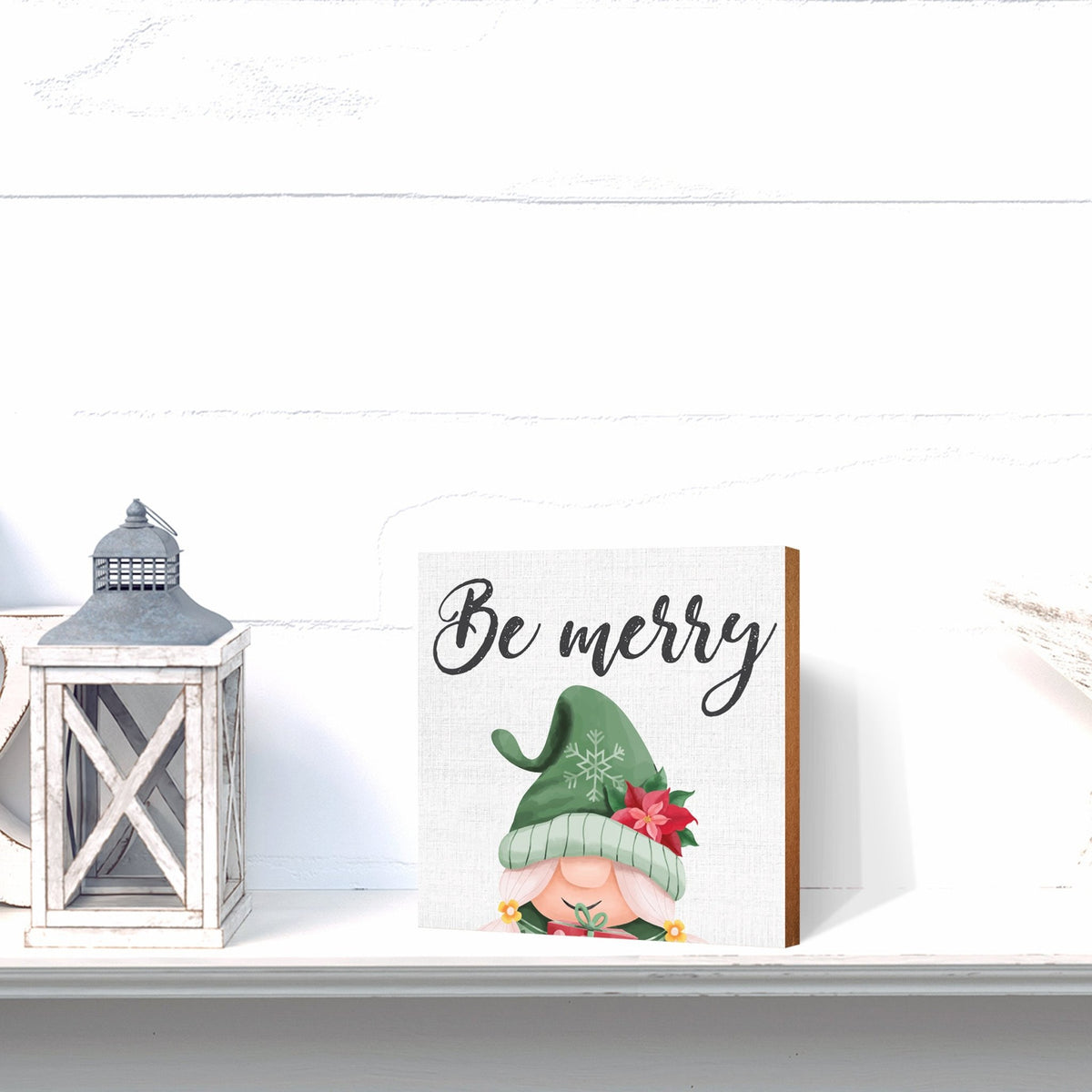Gnome Sweet Gnome | Wooden Christmas Sign 6x6 - LifeSong Milestones