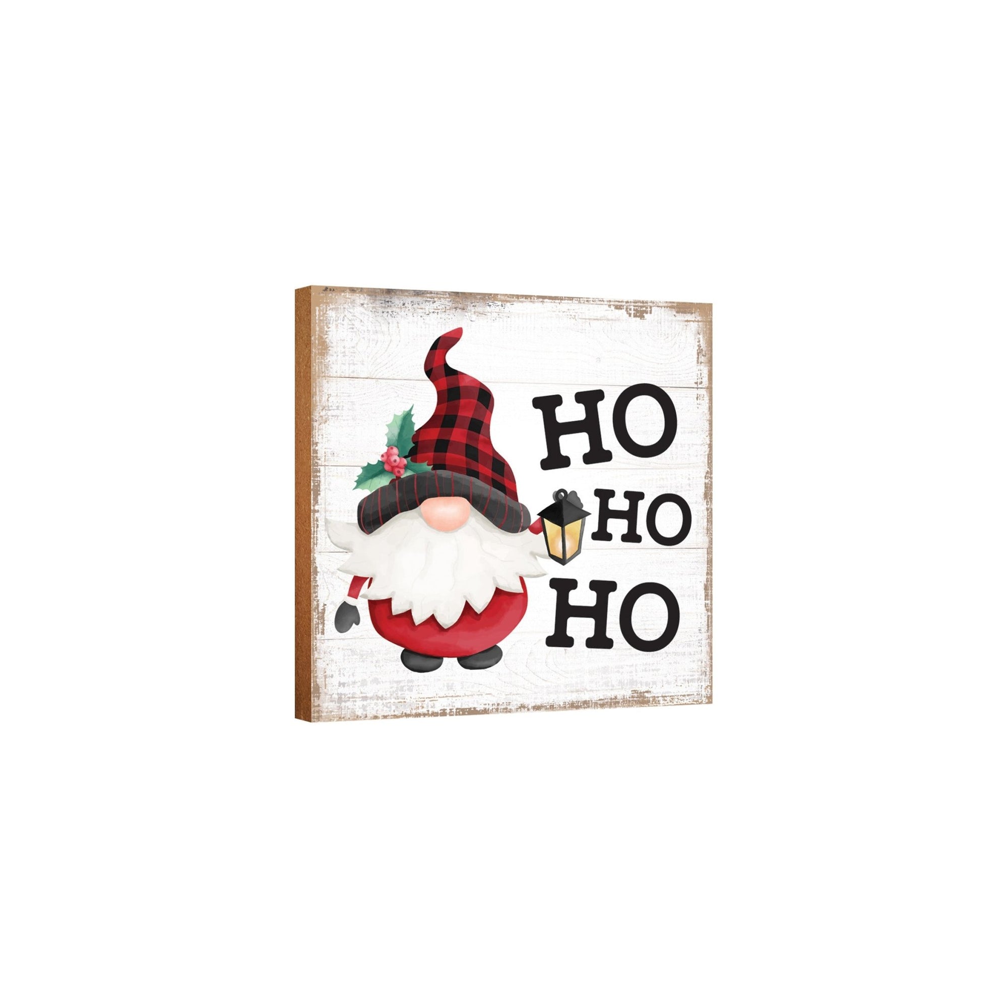 Gnome Sweet Gnome | Wooden Christmas Sign 6x6 - LifeSong Milestones