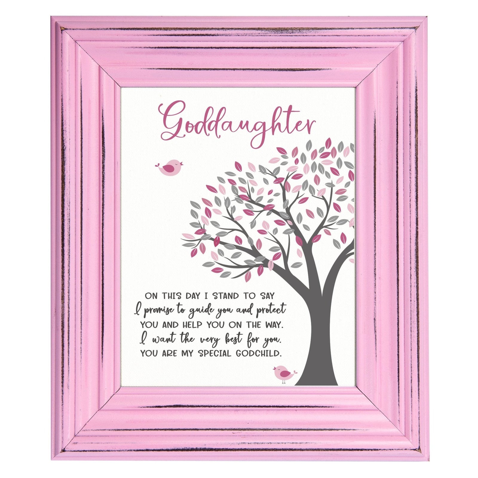 Lifesong Milestones Baptism Framed Wall Decor Signs Gifts For Boys and Girls