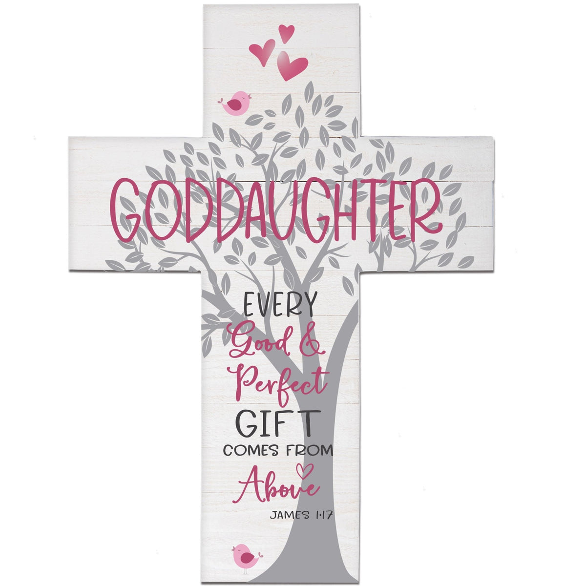 Goddaughter Baptism Wall Cross - LifeSong Milestones