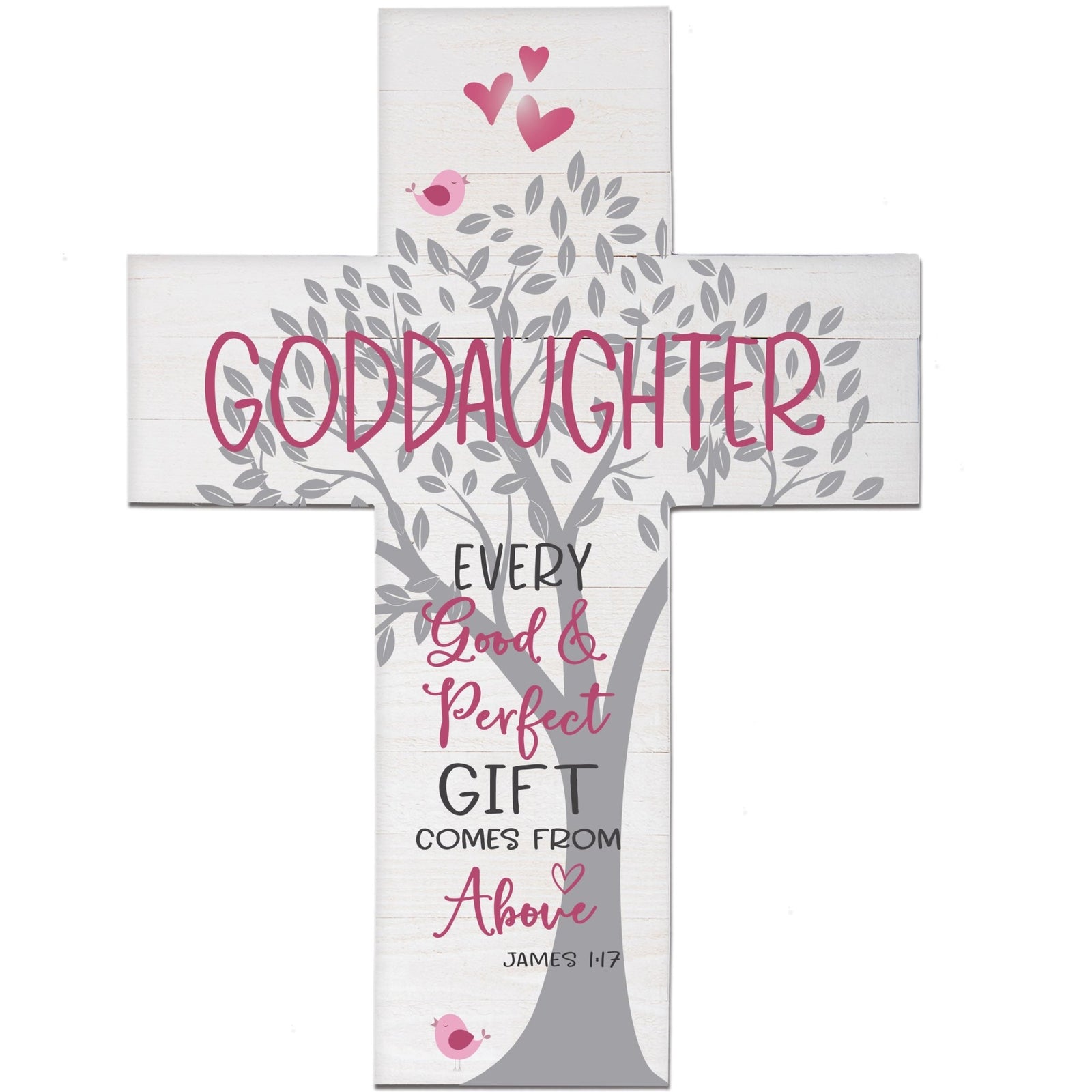 Goddaughter Baptism Wall Cross - LifeSong Milestones