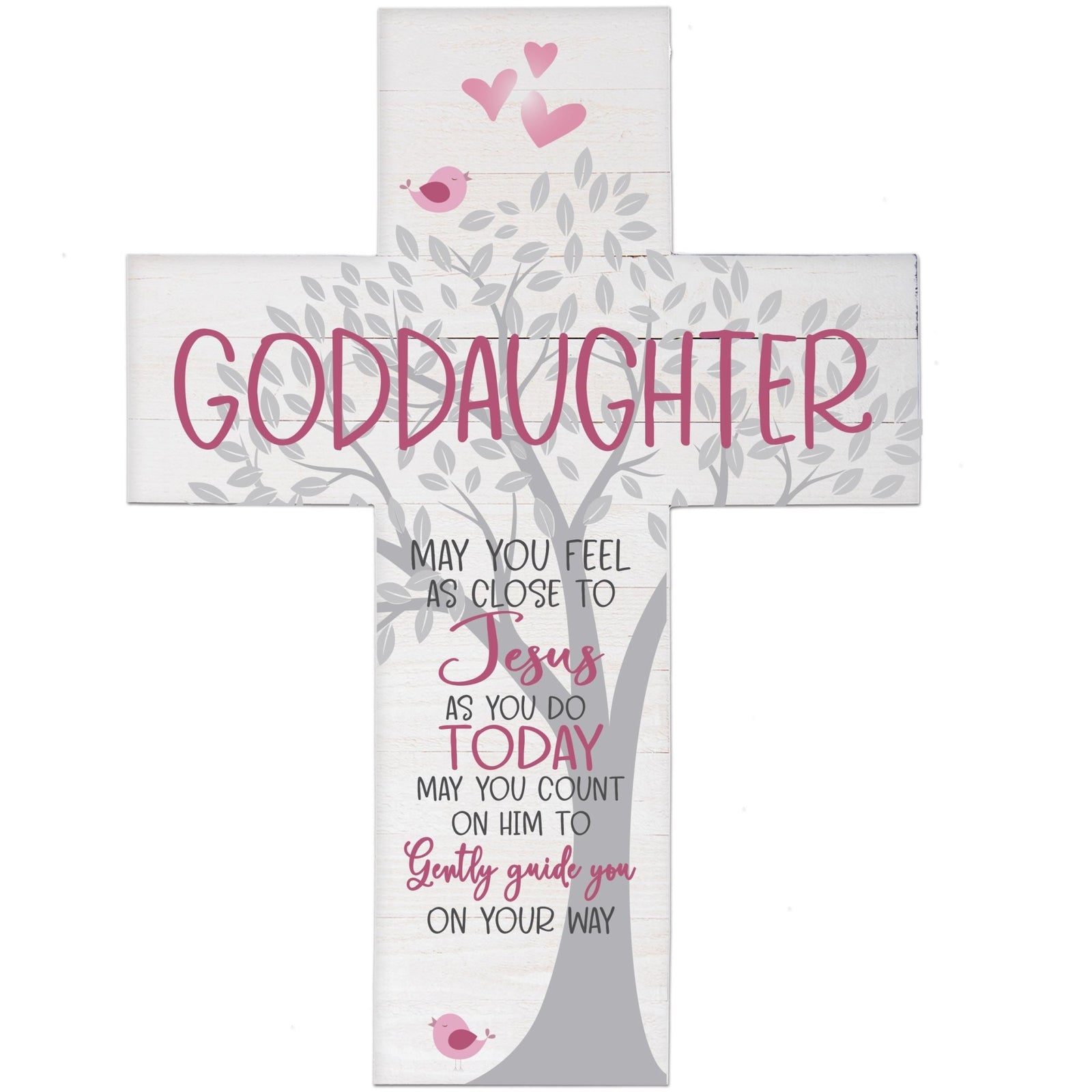 Goddaughter Baptism Wall Cross - LifeSong Milestones