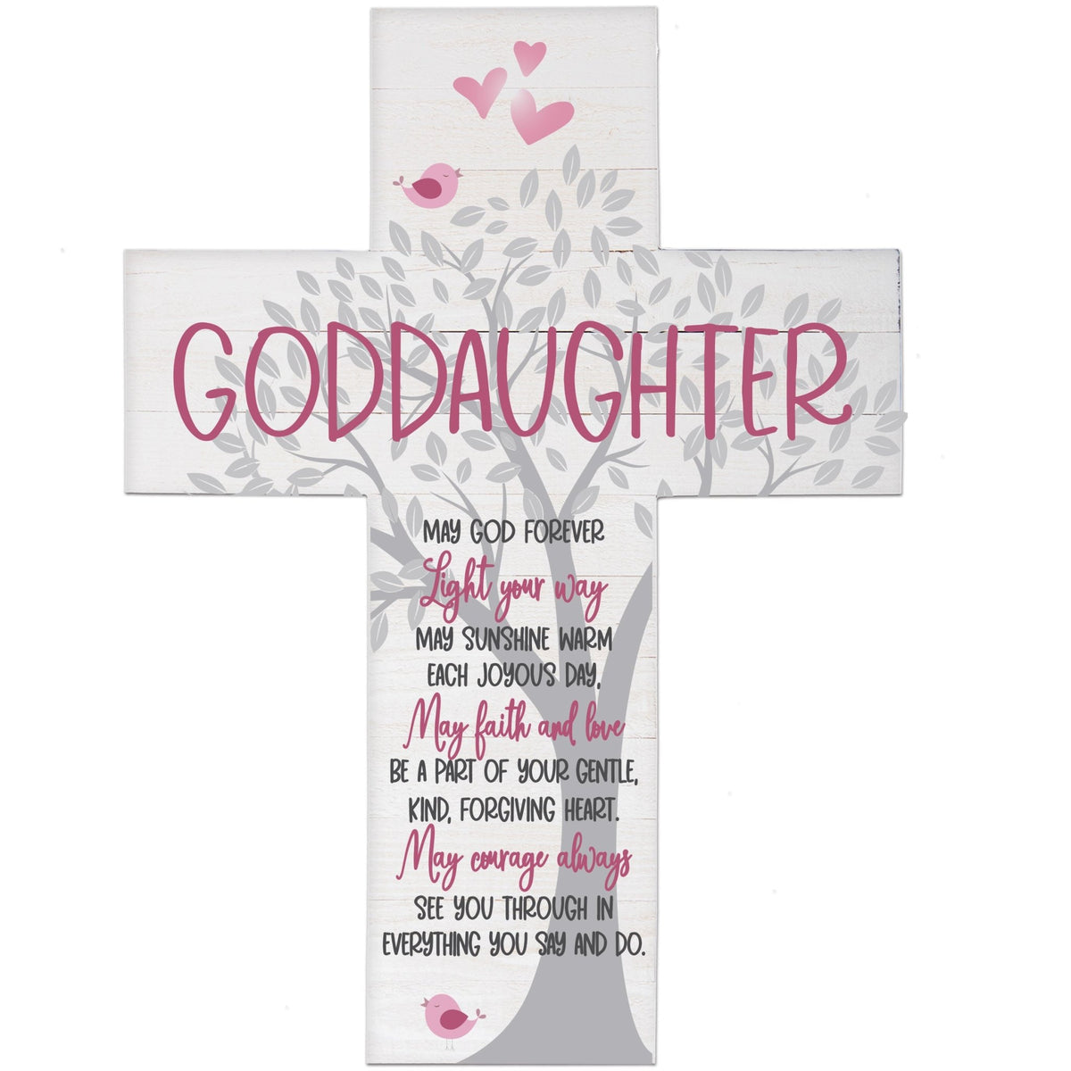 Goddaughter Baptism Wall Cross - LifeSong Milestones