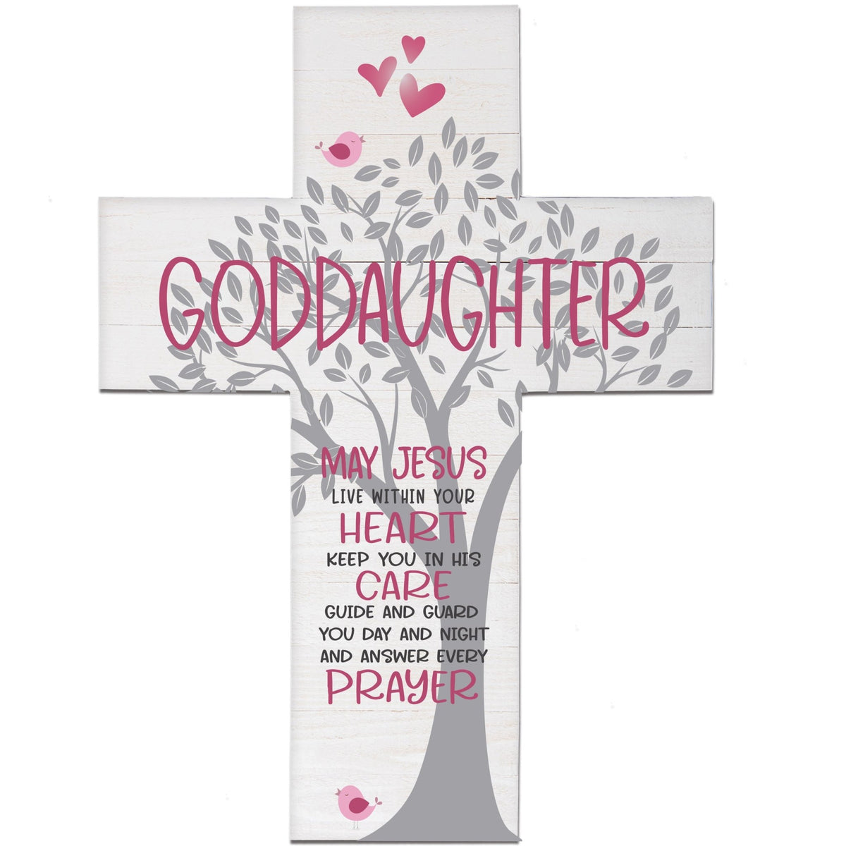 Goddaughter Baptism Wall Cross - LifeSong Milestones