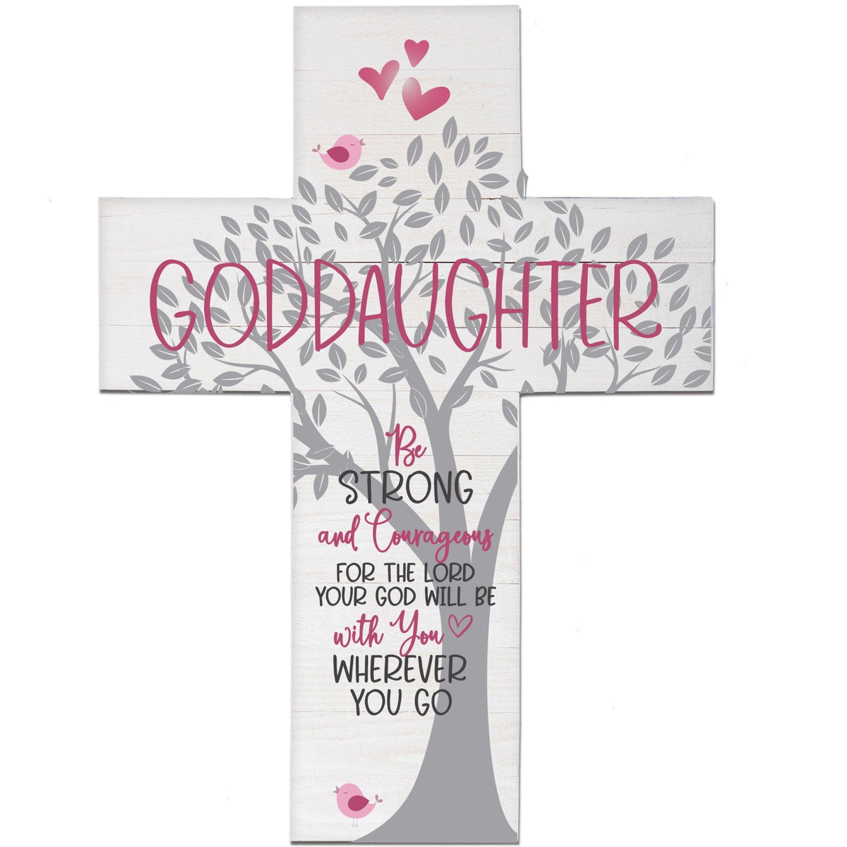 Goddaughter Baptism Wall Cross - LifeSong Milestones
