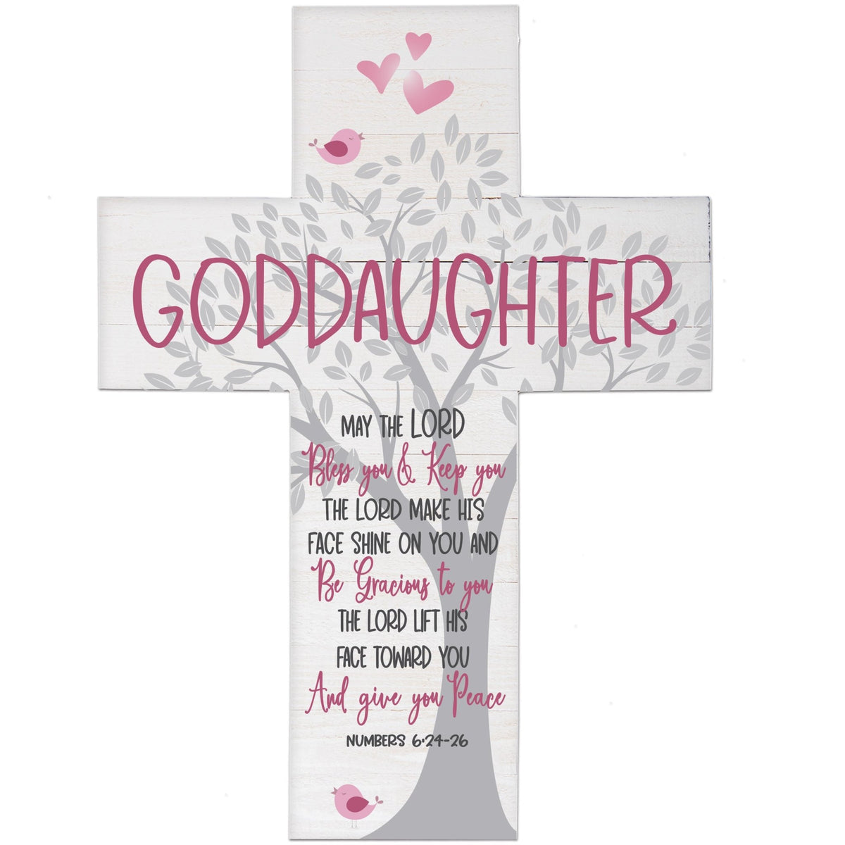 Goddaughter Baptism Wall Cross - LifeSong Milestones