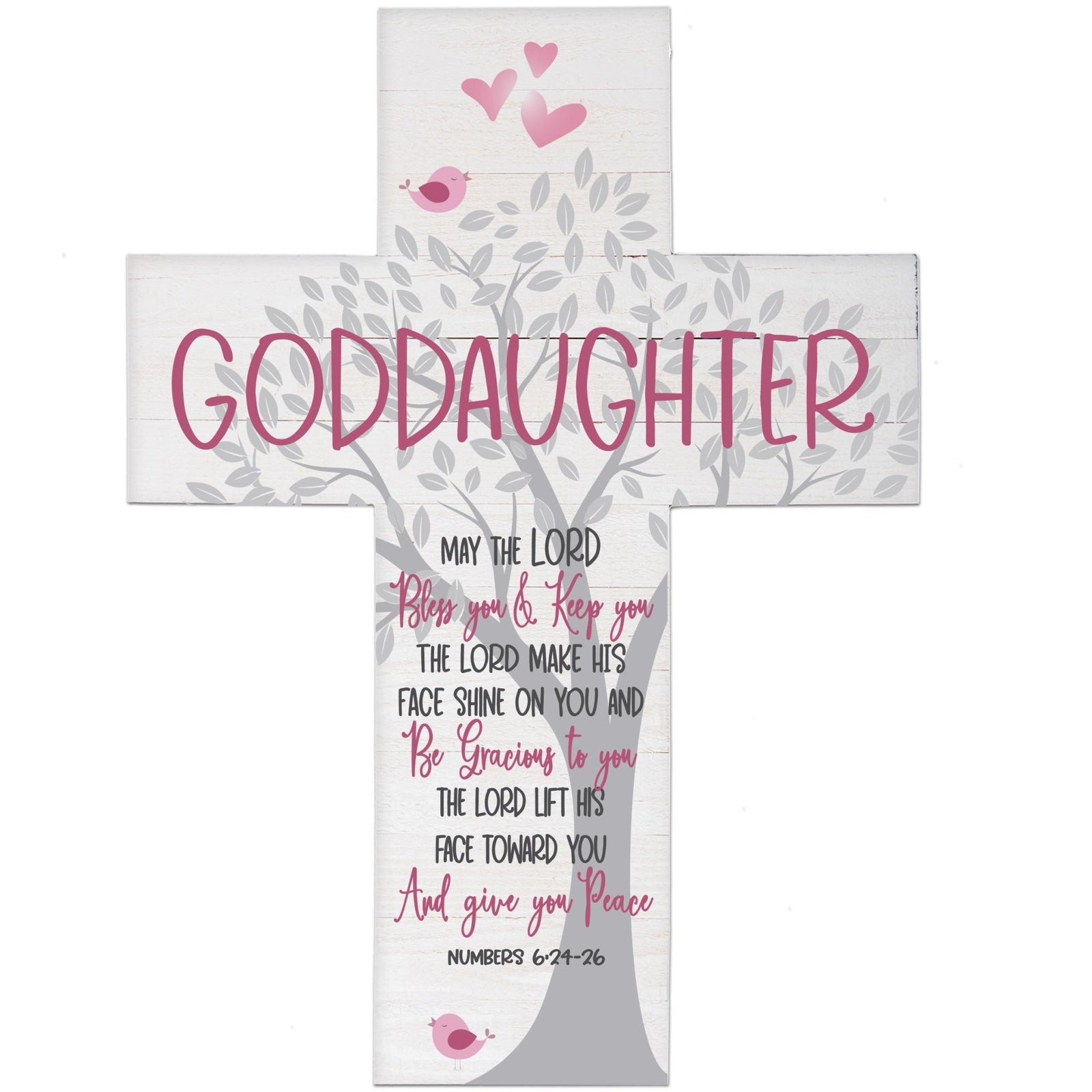 Goddaughter Baptism Wall Cross - LifeSong Milestones