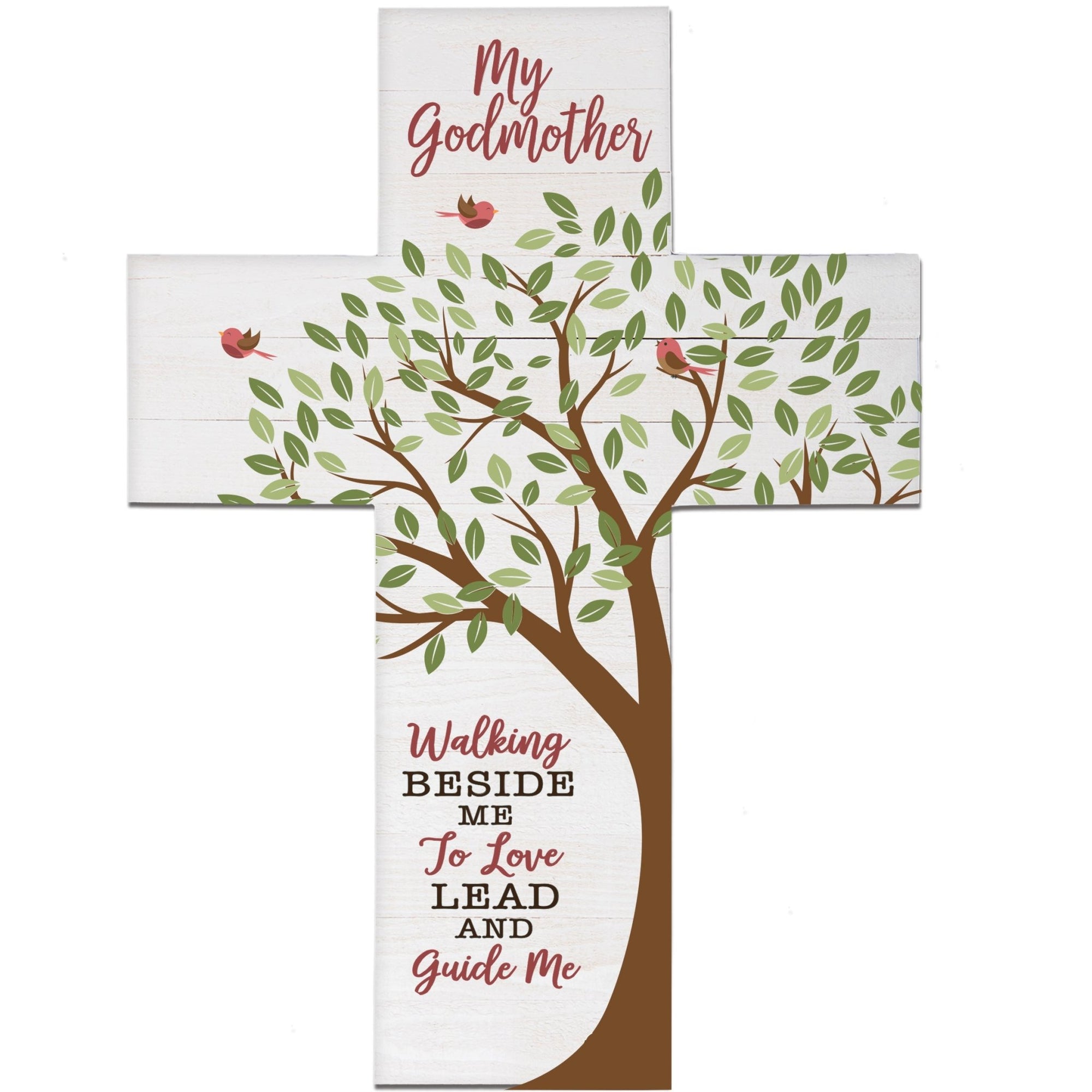 Godmother Baptism Pallet Wall Cross - LifeSong Milestones